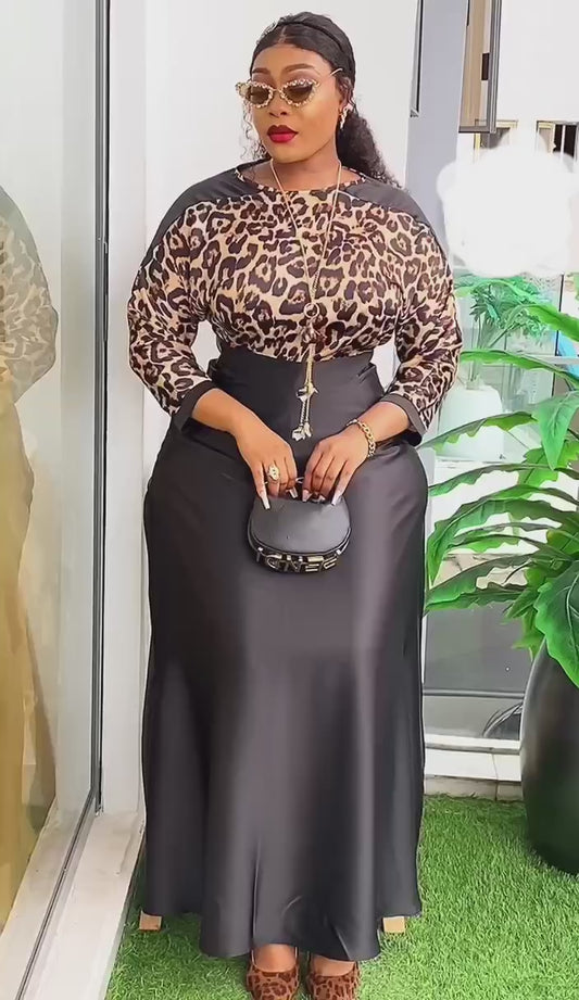 Ensemble Jupe longue évasée et blouse